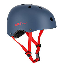 Дитячий шолом NILS EXTREME MTW001 розмір M 55-58см, синьо-червоний