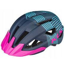 Шолом KELLYS DAZE MTB з дашком S/M 52-55cm чорно-синьо-рожевий