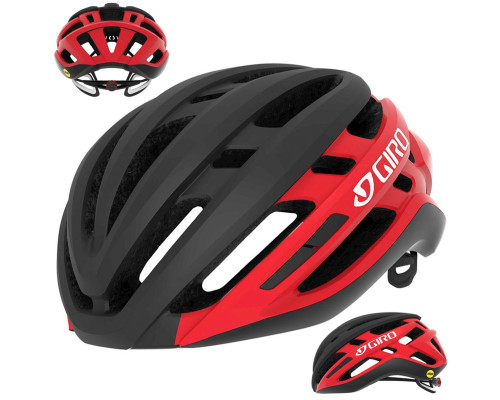 Шолом Szosowy GIRO AGILIS INTEGRATED Mips L 59-63cm чорно-червоний 