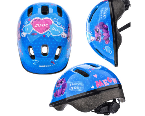 Kask dziecięcy METEOR KS06 S 48-52cm Kitty