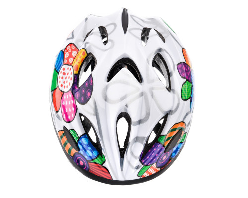 Kask dziecięcy Meteor KS07 S 48-52 cm Colourful flowers