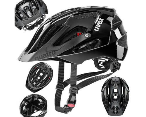 Шолом UVEX QUATRO all 52-57cm чорний