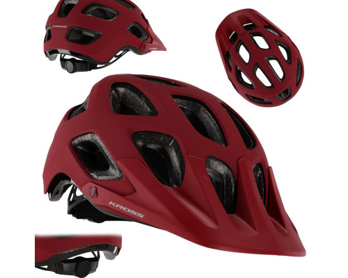 Шолом KROSS SENTIERO DLX M (52-56) червоний Шолом KROSS SENTIERO DLX M (52-56) червоний