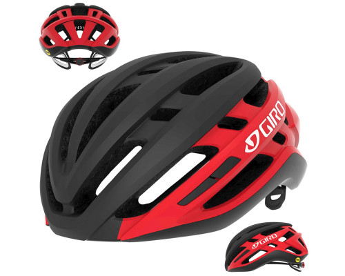 Шолом Szosowy GIRO AGLIS INTEGRATED Mips M 55-59cm червоно-черний матовий
