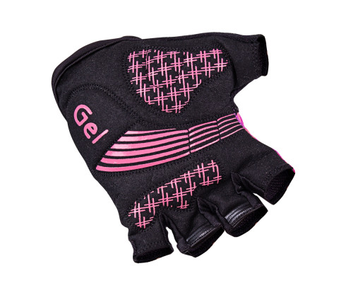 Велосипедні рукавиці W-TEC Karolea - розмір XS / чорно-рожеві