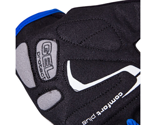 Велосипедні рукавиці W-TEC Jaynee - розмір L/чорно-синій