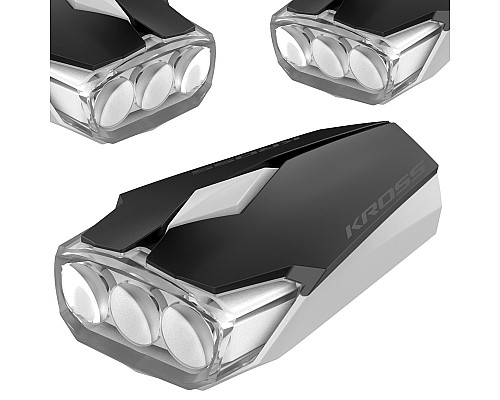 Передній ліхтар KROSS Lumi II 3 LED акумулятор