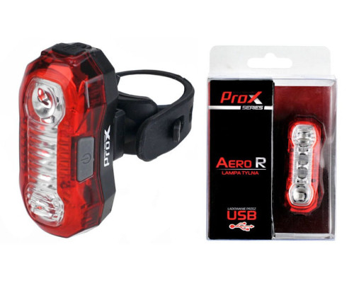 Задній ліхтар /батарея/ PROX AERO R 2 LED 0.5W USB