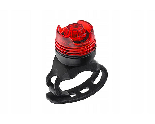 Задній ліхтар на акумуляторі MINI 1LED, 2 функція, червоний + батарейки