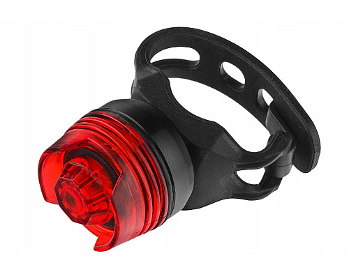 Задній ліхтар на акумуляторі MINI 1LED, 2 функція, червоний + батарейки