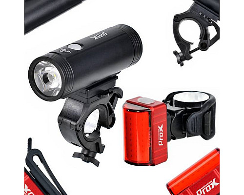 Ліхтар PROX SPIKA SET 1100Lm + ZETA S 80Lm USB-C, POWERBANK