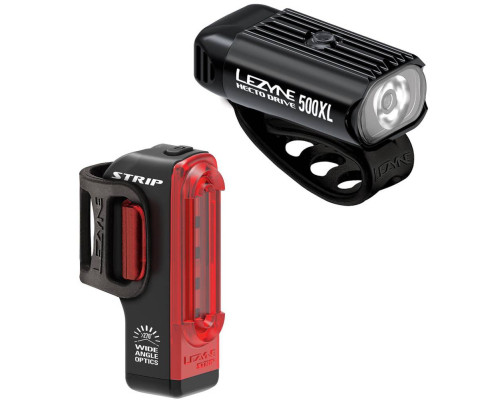 Ліхтар p+t LEZYNE HECTO DRIVE 500 XL/ Strip Drive 300 (500/300lm) USB