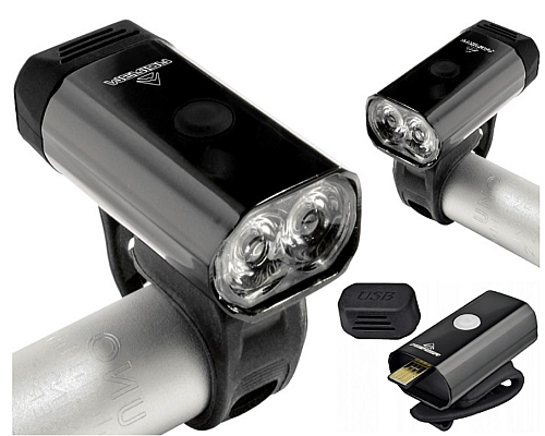 Лампа передня MERIDA USB 300lm HL-MD069, чорна