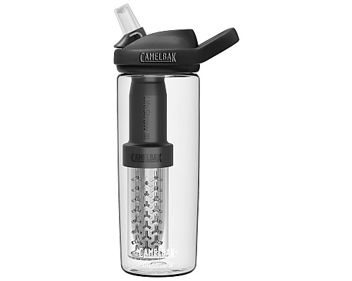 Пляшка прозора CamelBak eddy+ LifeStraw 600мл