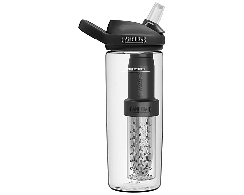 Пляшка прозора CamelBak eddy+ LifeStraw 600мл