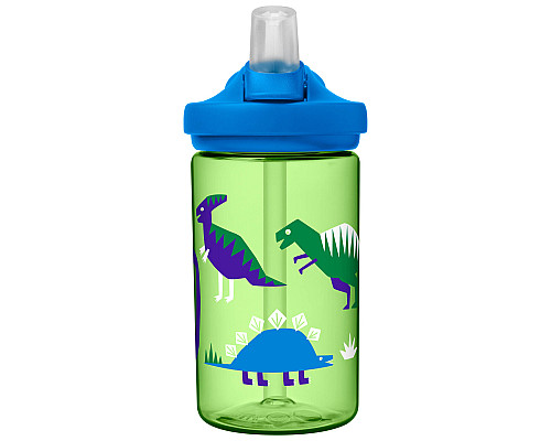 Пляшка Butelka CamelBak Eddy+ Kids 400ml зелена з динозавром