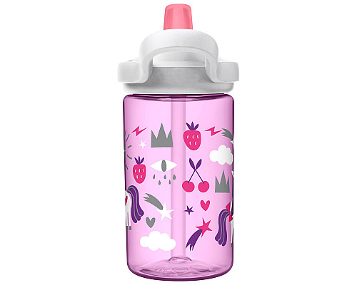 Пляшка CamelBak Eddy+ Kids 400ml рожева з єдинорігами