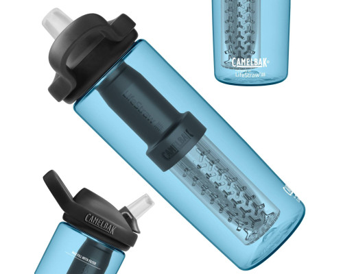 Пляшка CamelBak eddy+ LifeStraw 600ml голуба