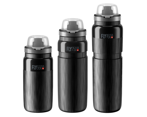Пляшка для води 0,55L ELITE FLY MTB TEX,  Чорна