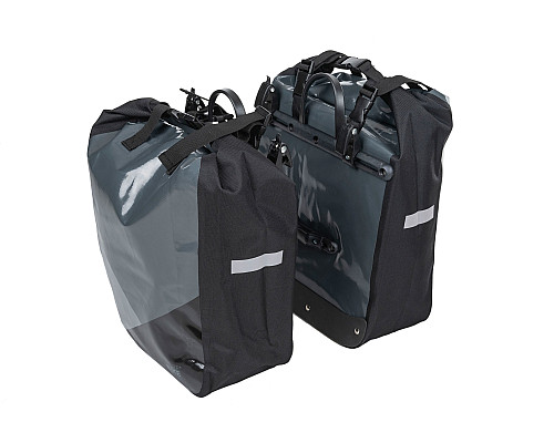 Сумка на багажник MERIDA WATERPROOF PANNIER II 2x30L сіра
