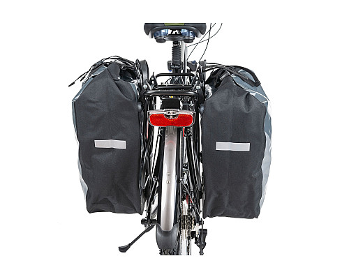 Сумка на багажник MERIDA WATERPROOF PANNIER II 2x30L сіра