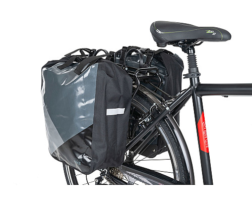 Сумка на багажник MERIDA WATERPROOF PANNIER II 2x30L сіра