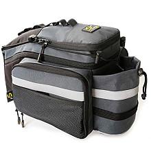 Сумка на багажник Sport Arsenal 560 20L відкидні бортики, чорно-сірий