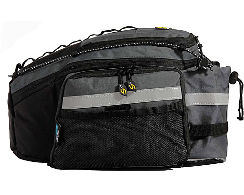 Сумка на багажник Sport Arsenal 560 20L відкидні бортики, чорно-сірий