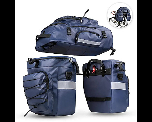 Велобаул 3-в-1 Rhinowalk X21606 65 л, синій