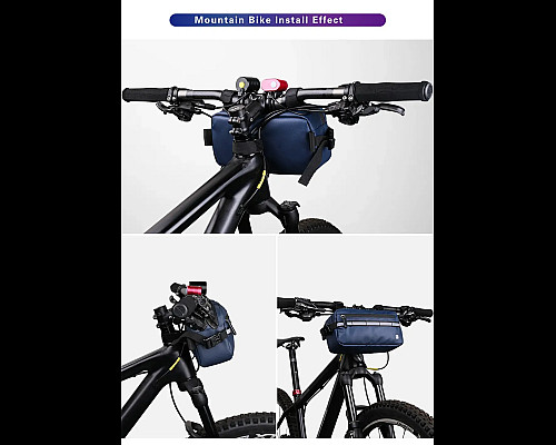 Сумка на кермо Rhinowalk X20990 3 л, чорна