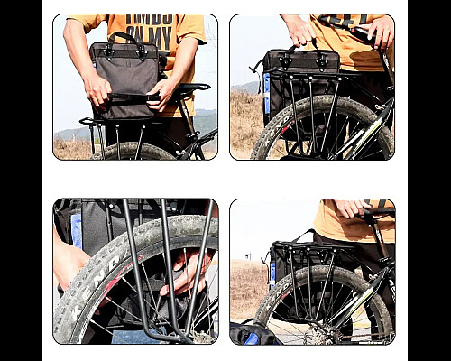 Велобаул 3-в-1  Rhinowalk E20655 70 л, синій