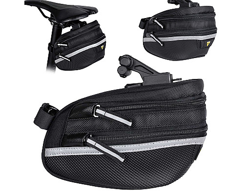 Сумка велосипедна під сидіння Topeak Wedge Pack Ii W/Fixer чорна T-TC2273B