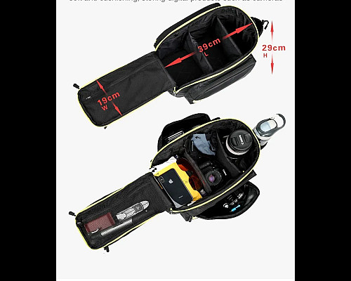 Сумка на багажник Rhinowalk Multifunctional RK19666 17 л, чорна