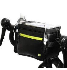 Сумка на кермо Rhinowalk Multifunctional RK18996T 4,5 л, чорно-зелена