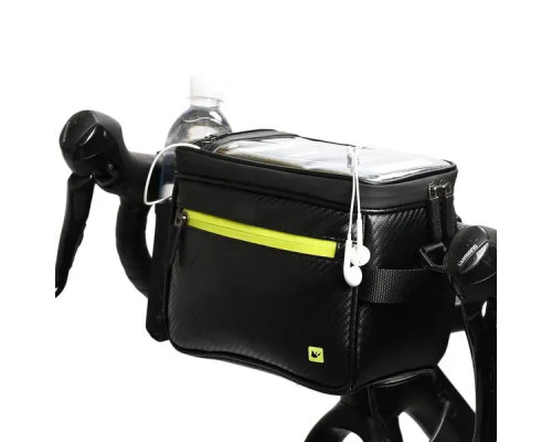 Сумка на кермо Rhinowalk Multifunctional RK18996T 4,5 л, чорно-зелена Сумка на кермо Rhinowalk Multifunctional RK18996T 4,5 л, чорно-зелена