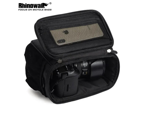 Сумка на кермо Rhinowalk Multifunctional RK18996T 4,5 л, чорно-зелена Сумка на кермо Rhinowalk Multifunctional RK18996T 4,5 л, чорно-зелена