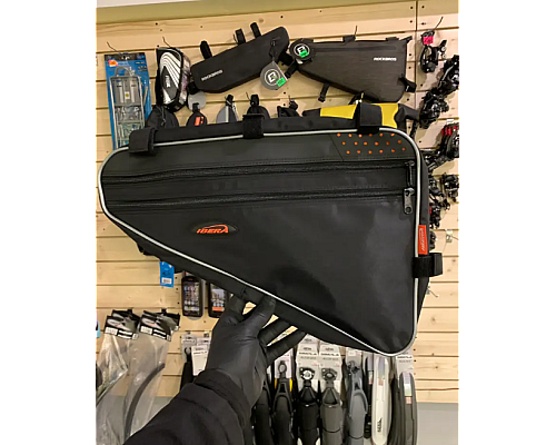 Каркасна сумка велика IBERA IB-FB1 L  40x28x6 см, 4 кишені, 2,5 Л чорна