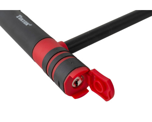 Велозамок U-LOCK на ключ TonyON TY30112x195x245мм + ручка,чорний Велозамок U-LOCK на ключ TonyON TY30112x195x245мм + ручка,чорний
