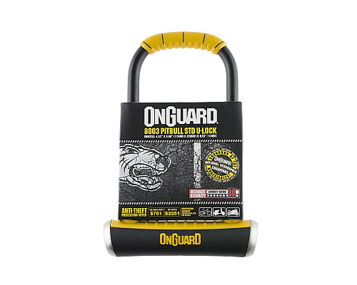Велозамок  ONGUARD PitBull STD 8003 U-LOCK - ключі з кодом