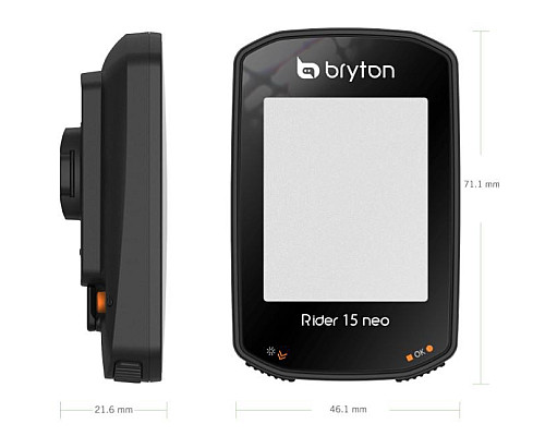 Велонавігатор BRYTON RIDER 15 NeoE  - чорний