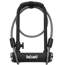 Замок ONGUARD PitBull DT 8005X X-Series U-LOCK - 14 Мм 115 Мм 230 Мм - 5 Х Ключів З Кодом + Мотузка 10 Мм 120 См ЧОРНИЙ