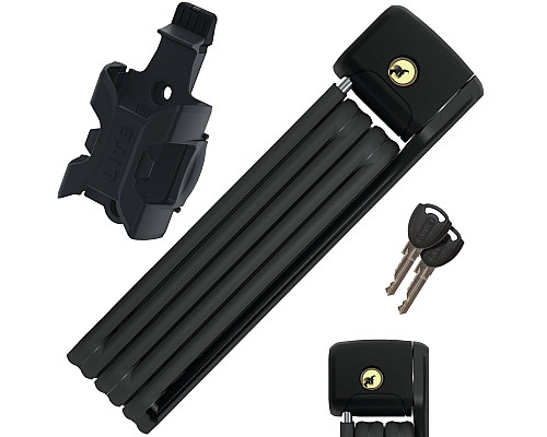 Замок велосипедний  ABUS BORDO LITE 6055K/85 BK + кріплення SH