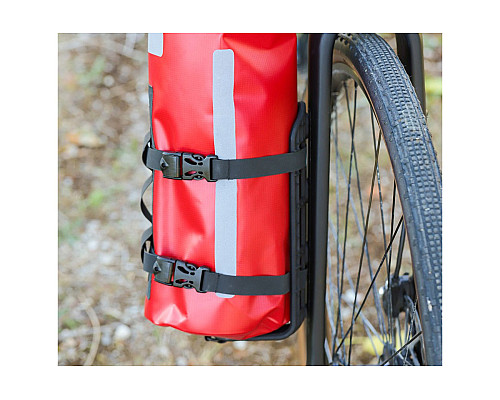 Велосумка ZEFAL BIKEPACKING FORK BAG WITH ADVENTURE FORK PACK & HOLDER - червона