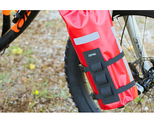 Велосумка ZEFAL BIKEPACKING FORK BAG WITH ADVENTURE FORK PACK & HOLDER - червона