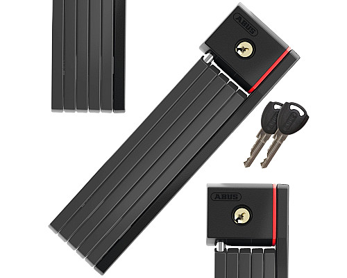 Замок велосипедний ABUS BORDO UGRIP 5700/80 BK + кріплення SH