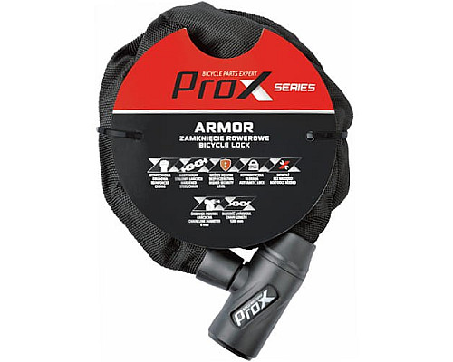 Замок велосипедний на замок PROX ARMOR CHAIN ​​LOCK 6X1200мм