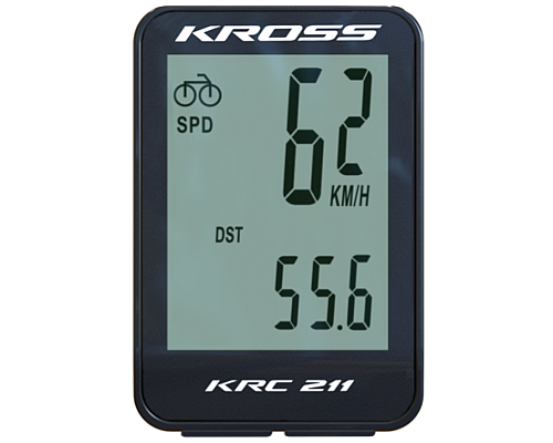 Велокомп'ютер дротовий  KROSS KRC211 11F, чорний
