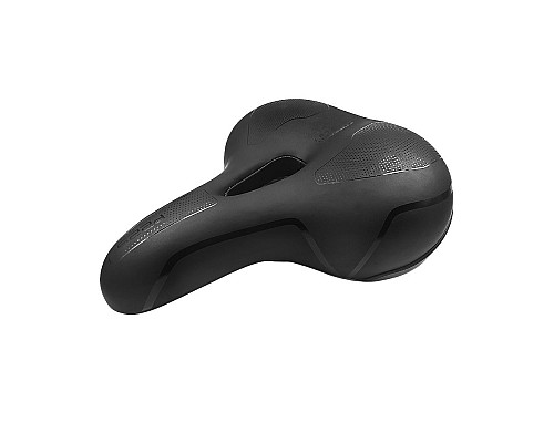 Сідло NEXELO CITY ERGO P225 26x22 см, еластомер, з отвором, чорний
