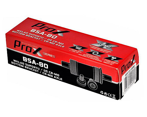 Каретка велосипедна PROX BSA-80 квадратна 68x127,5 мм