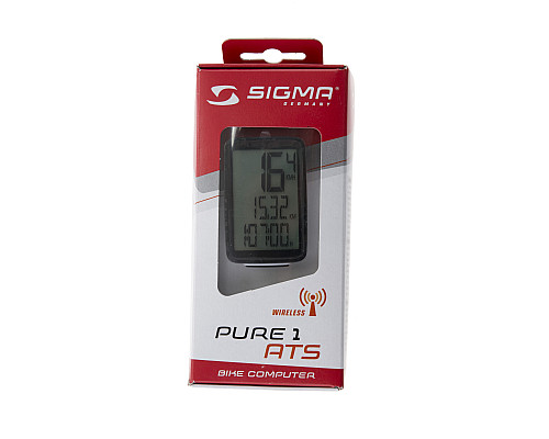 Велокомп'ютер бездротовий Sigma Sport PURE 1 ATS - чорно-білий